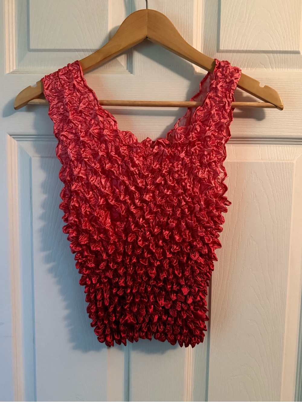 90's Pink Popcorn Top